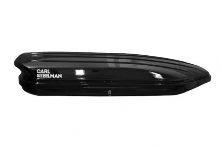 Автобокс Carl Steelman AVANGARD 2000*850*360* черный карбон с двухсторонним открытием + еврокрепление "краб" (об. 430л) от магазина ФаркопРос